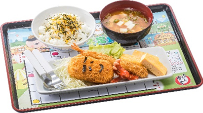 鮭とから揚げ